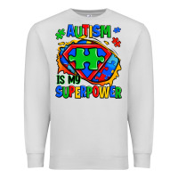 Autism Is My Superpower Ripped Shirt Premium Sweatshirt | Teevron