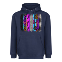 Navy race brushstrokes Heavyweight Hoodie - Zillion Design Studio