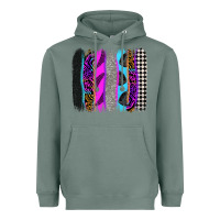 Sage race brushstrokes Heavyweight Hoodie - Zillion Design Studio