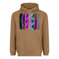 Toasted Coconut race brushstrokes Heavyweight Hoodie - Zillion Design Studio