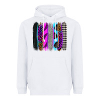 White race brushstrokes Heavyweight Hoodie - Zillion Design Studio