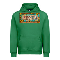 Emerald jesus western patterns license plate template Urban Hoodie - BarkalooDesign
