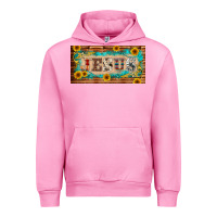 Fuchsia Pink jesus western patterns license plate template Urban Hoodie - BarkalooDesign