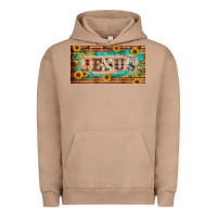 Pigment Burro jesus western patterns license plate template Urban Hoodie - BarkalooDesign