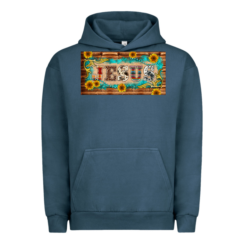 Jesus Western Patterns License Plate Template Urban Hoodie by BarkalooDesign | Teevron