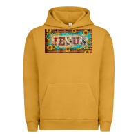 Pigment Peanut Butter jesus western patterns license plate template Urban Hoodie - BarkalooDesign