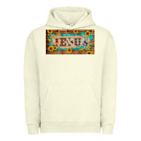 Pigment Pistachio jesus western patterns license plate template Urban Hoodie - BarkalooDesign