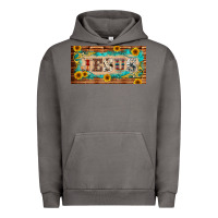 Pigment Tornado jesus western patterns license plate template Urban Hoodie - BarkalooDesign
