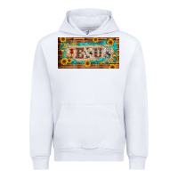 White jesus western patterns license plate template Urban Hoodie - BarkalooDesign