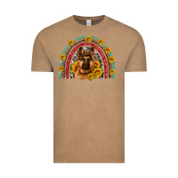 Vintage Coffee german shepherd rainbow Vintage Tee - Artiststas