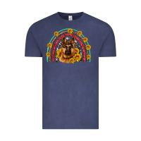 Vintage Denim german shepherd rainbow Vintage Tee - Artiststas