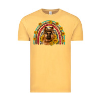 Vintage Mustard german shepherd rainbow Vintage Tee - Artiststas