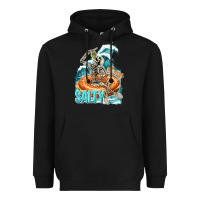 Black stay salty Heavyweight Hoodie - texasbilliewilder