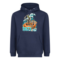 Navy stay salty Heavyweight Hoodie - texasbilliewilder