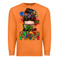 Carrot autism mom messy bun Premium Sweatshirt - Zillion Design Studio