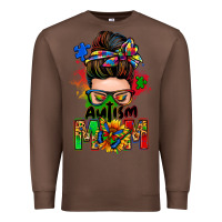 Chestnut autism mom messy bun Premium Sweatshirt - Zillion Design Studio