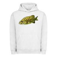 Pigment Lunar Rock Smallmouth Bass Fish Illustrations Urban Hoodie - LillyAllenDesigns