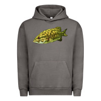 Pigment Tornado Smallmouth Bass Fish Illustrations Urban Hoodie - LillyAllenDesigns