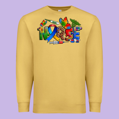 Autism Nurse Premium Sweatshirt Designed By Zillion Design Studio