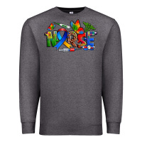 Charcoal Heather autism nurse Premium Sweatshirt - Zillion Design Studio