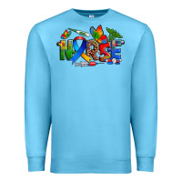 Ocean Blue autism nurse Premium Sweatshirt - Zillion Design Studio