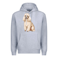 Heather Grey standart poodle Premium Hoodie - Artiststas