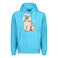 Ocean Blue standart poodle Premium Hoodie - Artiststas