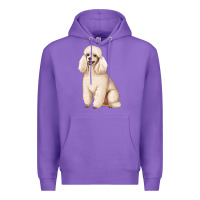 Purple standart poodle Premium Hoodie - Artiststas