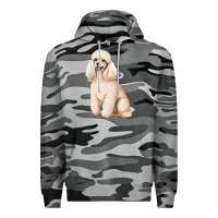 Slate Camo standart poodle Premium Hoodie - Artiststas