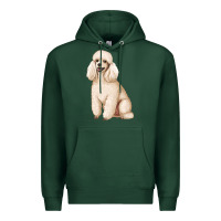 Sports Green standart poodle Premium Hoodie - Artiststas