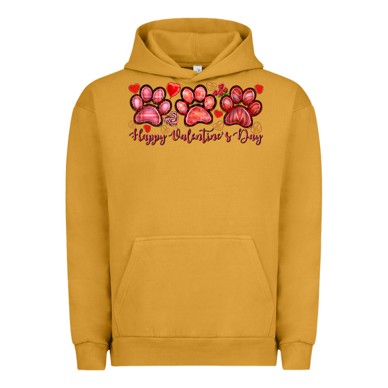 Happy Valentines Day Paws Urban Hoodie by NancyCooperArtShop | Teevron