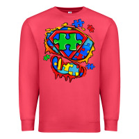 Cardinal autism superhero ripped tshirt Premium Sweatshirt - Zillion Design Studio