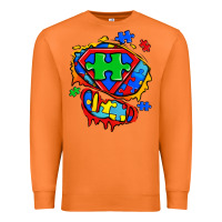 Carrot autism superhero ripped tshirt Premium Sweatshirt - Zillion Design Studio
