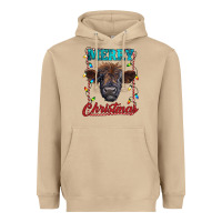 Mushroom merry christmas highland calf baby cow Heavyweight Hoodie - RanaPortraitStore