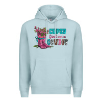 Blue Mist velantines day cupid find me a cowboy Premium Hoodie - AdoDesignShop