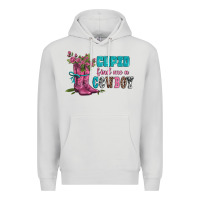 Dove Grey velantines day cupid find me a cowboy Premium Hoodie - AdoDesignShop