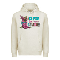 Oatmeal Heather velantines day cupid find me a cowboy Premium Hoodie - AdoDesignShop