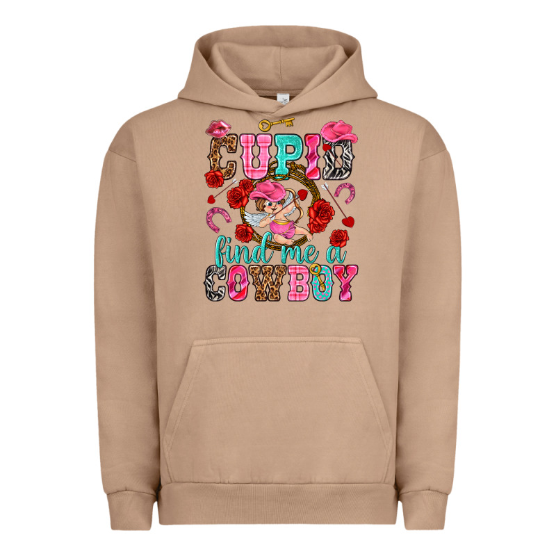 Cupid Find Me A Cowboy Urban Hoodie by NancyCooperArtShop | Teevron