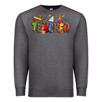 Charcoal Heather autism teacher Premium Sweatshirt - Zillion Design Studio
