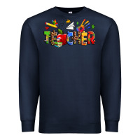 Navy autism teacher Premium Sweatshirt - Zillion Design Studio