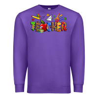 Purple autism teacher Premium Sweatshirt - Zillion Design Studio