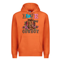 Carrot valentines day love my cowboy Premium Hoodie - AdoDesignShop