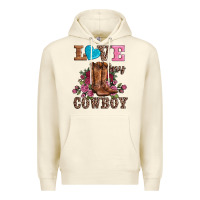 Sandshell valentines day love my cowboy Premium Hoodie - AdoDesignShop