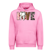 Fuchsia Pink love dentist life Urban Hoodie - Jasminsmagicworld