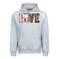 Heather Grey love dentist life Urban Hoodie - Jasminsmagicworld