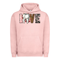 Pigment Salmon love dentist life Urban Hoodie - Jasminsmagicworld