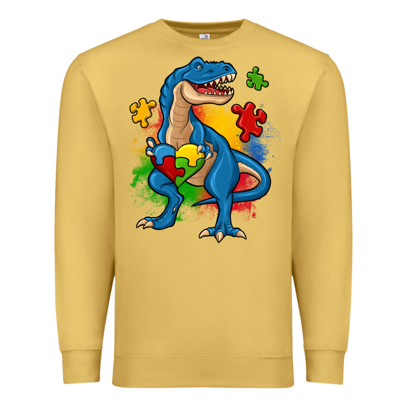 Autism Trex Premium Sweatshirt by Zillion Design Studio | Teevron