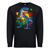 Black autism trex Premium Sweatshirt - Zillion Design Studio