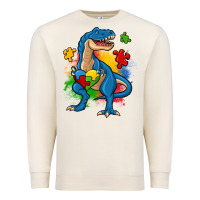 Sandshell autism trex Premium Sweatshirt - Zillion Design Studio