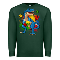 Sports Green autism trex Premium Sweatshirt - Zillion Design Studio